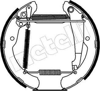 METELLI 51-0147 комплект тормозных колодок на SKODA OCTAVIA Combi (1U5)