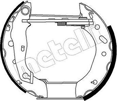 METELLI 51-0151 комплект тормозных колодок на FORD ESCORT VII седан (GAL, AFL)