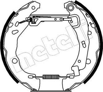 METELLI 51-0155 комплект тормозных колодок на RENAULT CLIO II (BB0/1/2_, CB0/1/2_)