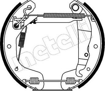 METELLI 51-0159 комплект тормозных колодок на OPEL CORSA C (F08, F68)