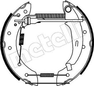 METELLI 51-0161 комплект тормозных колодок на RENAULT CLIO II (BB0/1/2_, CB0/1/2_)