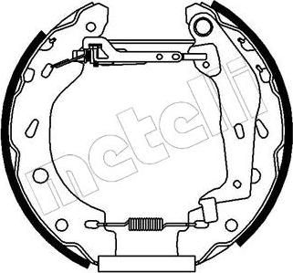 METELLI 51-0162 комплект тормозных колодок на SMART CABRIO (450)