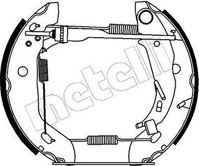 METELLI 51-0172 комплект тормозных колодок на MERCEDES-BENZ A-CLASS (W168)