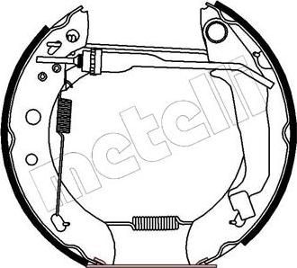 METELLI 51-0174 комплект тормозных колодок на NISSAN MICRA II (K11)