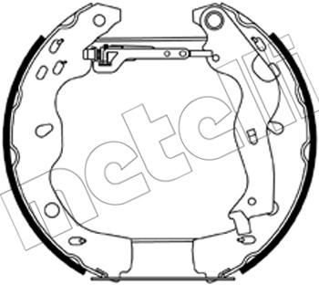 METELLI 51-0201 комплект тормозных колодок на SUZUKI SX4 (EY, GY)