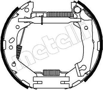 METELLI 51-0210 комплект тормозных колодок на HYUNDAI ACCENT II седан (LC)