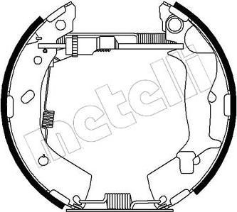 METELLI 51-0213 комплект тормозных колодок на HYUNDAI GETZ (TB)