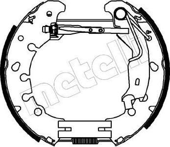 METELLI 51-0222 комплект тормозных колодок на OPEL CORSA D