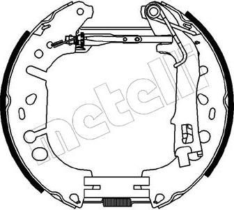 METELLI 51-0223 комплект тормозных колодок на OPEL CORSA D