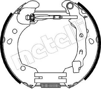 METELLI 51-0231 комплект тормозных колодок на RENAULT CLIO II (BB0/1/2_, CB0/1/2_)