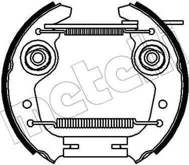 METELLI 51-0240 комплект тормозных колодок на FIAT UNO (146A/E)