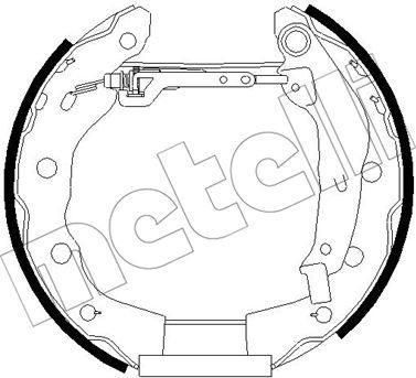 METELLI 51-0258 комплект тормозных колодок на MITSUBISHI CARISMA седан (DA_)