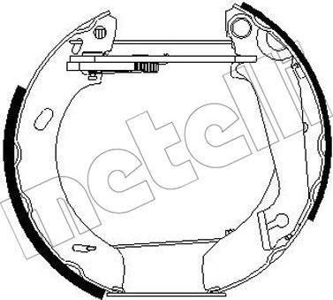 METELLI 51-0264 комплект тормозных колодок на FORD ESCORT VII (GAL, AAL, ABL)