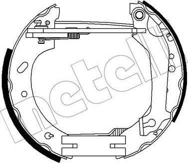 METELLI 51-0266 комплект тормозных колодок на FORD ESCORT VII (GAL, AAL, ABL)