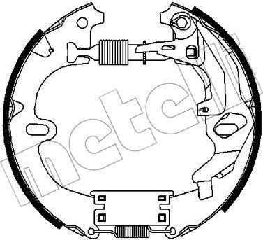 METELLI 51-0289 комплект тормозных колодок на TOYOTA CAMRY (_V2_)