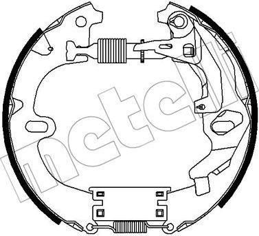 METELLI 51-0291 комплект тормозных колодок на TOYOTA COROLLA (_E9_)