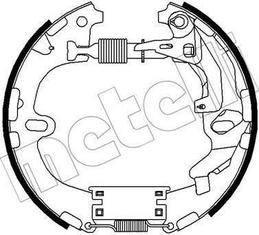 METELLI 51-0295 комплект тормозных колодок на TOYOTA COROLLA (_E9_)