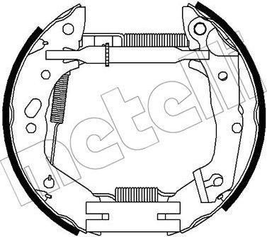 METELLI 51-0316 комплект тормозных колодок на HYUNDAI ACCENT I (X-3)