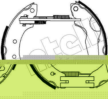 METELLI 51-0317 комплект тормозных колодок на FORD ESCORT IV (GAF, AWF, ABFT)