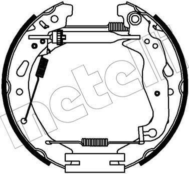 METELLI 51-0344 комплект тормозных колодок на MAZDA 2 (DE)