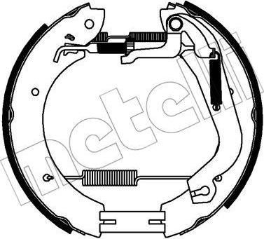 METELLI 51-0351 комплект тормозных колодок на DAEWOO KORANDO Cabrio (KJ)