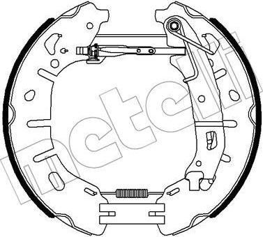 METELLI 51-0354 комплект тормозных колодок на FIAT DOBLO фургон/универсал (263)