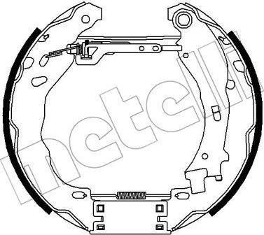 METELLI 51-0363 комплект тормозных колодок на PEUGEOT 208