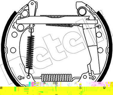 METELLI 51-0365 комплект тормозных колодок на VW POLO купе (86C, 80)