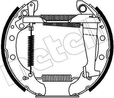 METELLI 51-0391 комплект тормозных колодок на AUDI 80 (89, 89Q, 8A, B3)