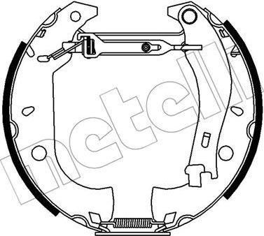 METELLI 51-0396 комплект тормозных колодок на FIAT TEMPRA S.W. (159)