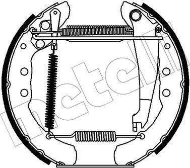 METELLI 51-0419 комплект тормозных колодок на AUDI 80 Avant (8C, B4)
