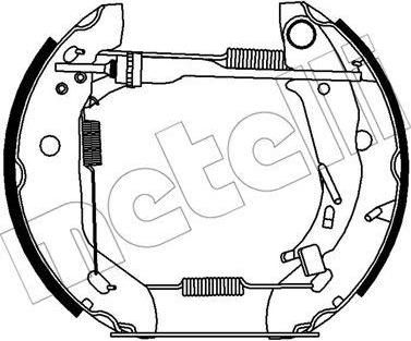 METELLI 51-0434 комплект тормозных колодок на MERCEDES-BENZ A-CLASS (W168)