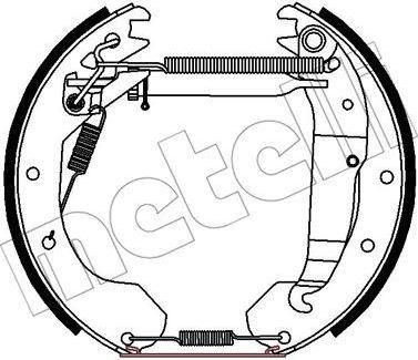 METELLI 51-0441 комплект тормозных колодок на OPEL KADETT E Combo (38_, 48_)