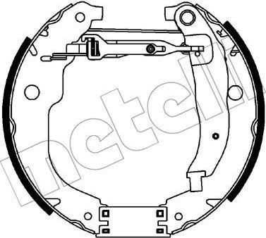 METELLI 51-0448 комплект тормозных колодок на PEUGEOT 207 (WA_, WC_)