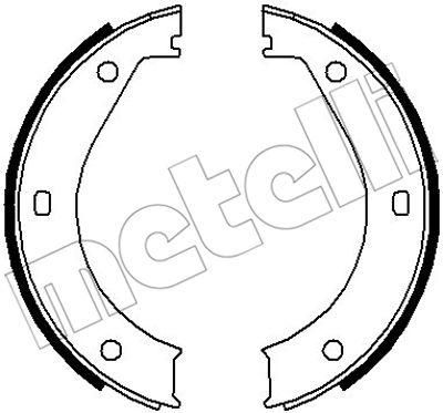METELLI 53-0013 комплект тормозных колодок, стояночная тормозная с на 7 (E23)