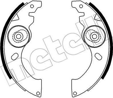 METELLI 53-0054 комплект тормозных колодок на LIGIER NOVA