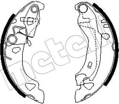 METELLI 53-0070 комплект тормозных колодок на FIAT PUNTO (176)