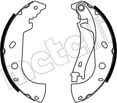 METELLI 53-0075 комплект тормозных колодок на FIAT MAREA Weekend (185)