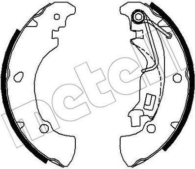 METELLI 53-0084 комплект тормозных колодок на FIAT PUNTO (188)