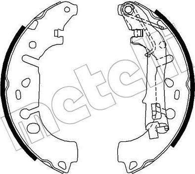 METELLI 53-0093 комплект тормозных колодок на FIAT PUNTO EVO (199)