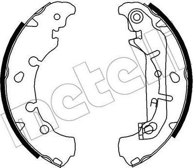 METELLI 53-0136 комплект тормозных колодок на FORD FIESTA IV (JA_, JB_)