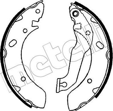 METELLI 53-0166 комплект тормозных колодок на HYUNDAI LANTRA I (J-1)