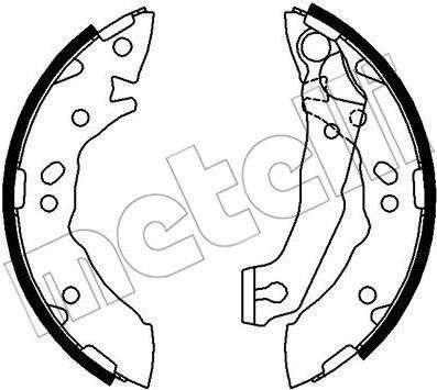 METELLI 53-0169 комплект тормозных колодок на HYUNDAI ACCENT I (X-3)