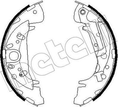 METELLI 53-0172Y комплект тормозных колодок на HYUNDAI SANTA FE I (SM)