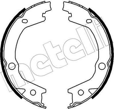 METELLI 53-0184 комплект тормозных колодок, стояночная тормозная с на SSANGYONG REXTON W