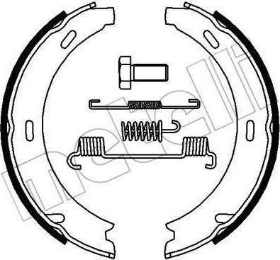 METELLI 53-0233K комплект тормозных колодок, стояночная тормозная с на MERCEDES-BENZ C-CLASS купе (CL203)