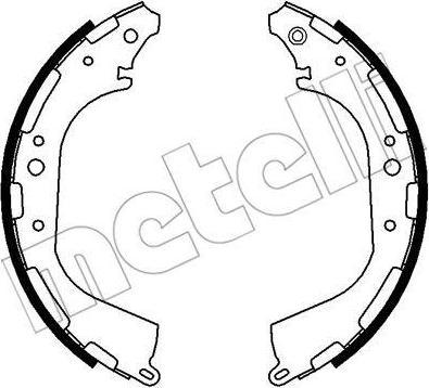 METELLI 53-0282 комплект тормозных колодок на NISSAN PICK UP III (D22)