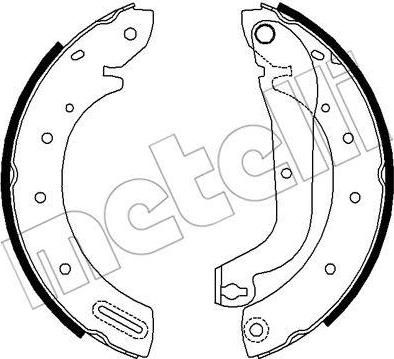 METELLI 53-0287 комплект тормозных колодок на NISSAN SERENA (C23M)