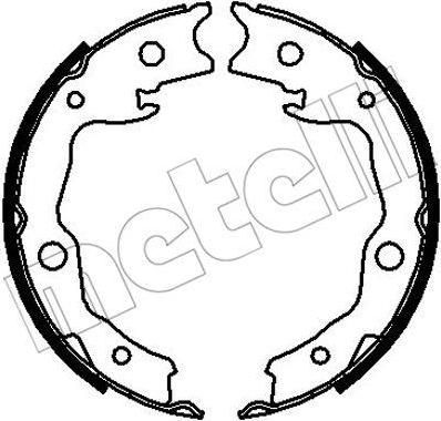 METELLI 53-0295 комплект тормозных колодок на RENAULT KOLEOS (HY_)