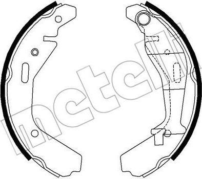METELLI 53-0318 комплект тормозных колодок на SUZUKI IGNIS II